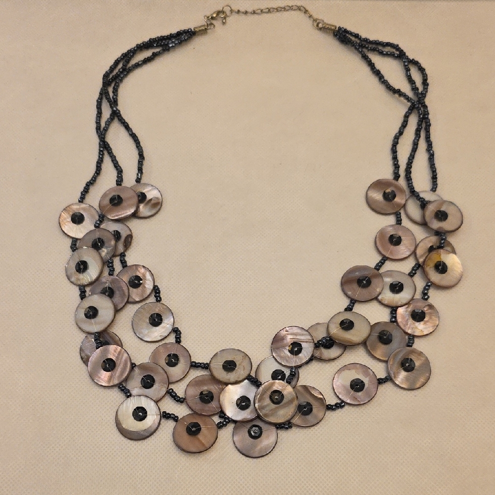 Elegant Multi-Strand Shell Necklace